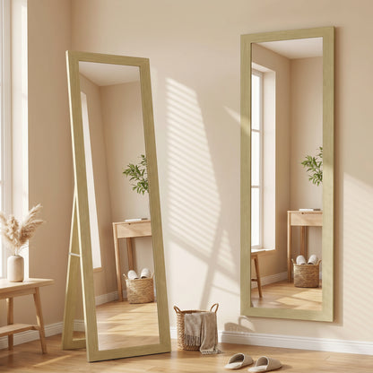 37 x 157 cm Full Length Mirror - Natural