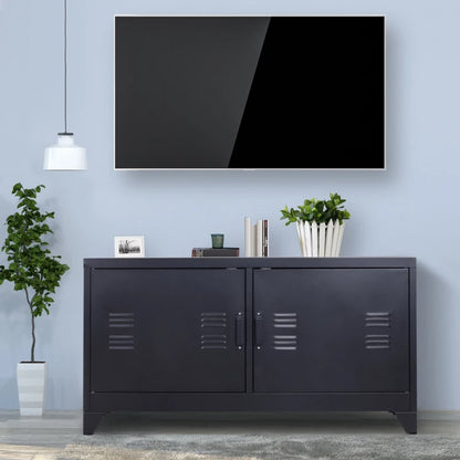 Metal Locker Style TV Stand / Media Centre Unit