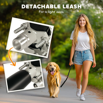Dog Lead for Bicycle, Dog Leash for Cycling, Training, Jogging, Black