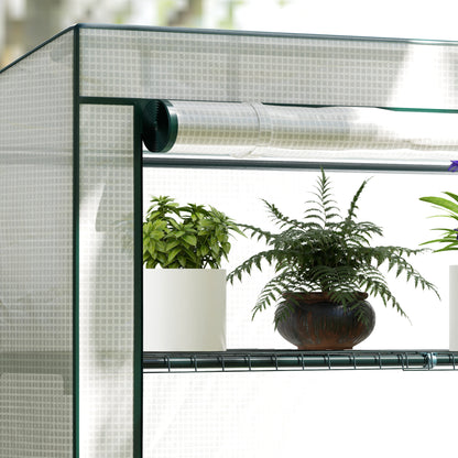 Four-Tier Mini Greenhouse - Green/White