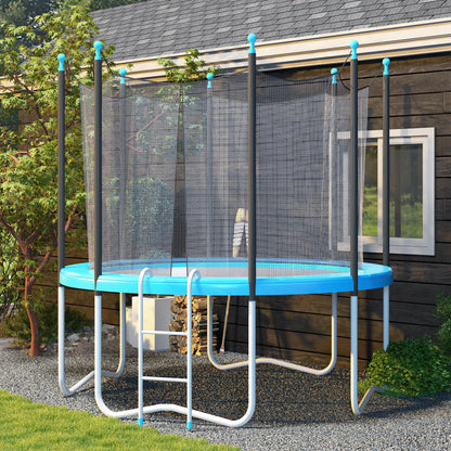 12ft Trampoline Accessories Safety Pad Φ366cm Replacement Surround Padding Thick Foam Pads Light Blue