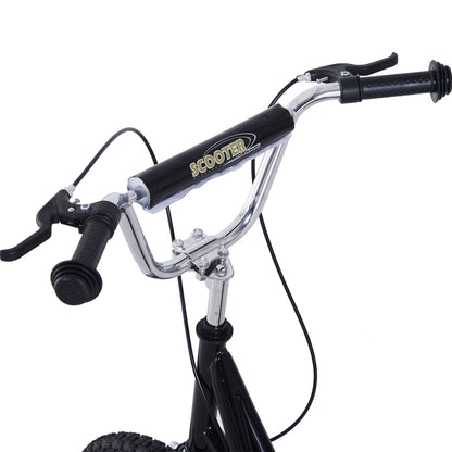 Kids Scooter, Teen Kick Scooter with Rubber Wheels, 16" Front Wheel, Height Adjustable Handlebar, Dual Brakes, Kick Stand