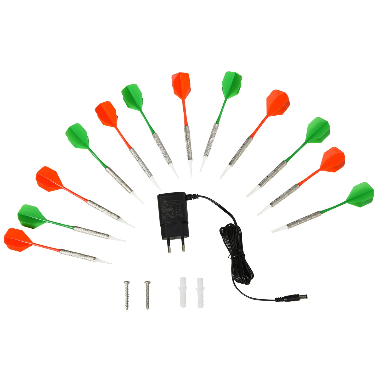 Dart Board Set, Electronic Dartboard with LED Digital Score Display, Soft Tip Darts, 27 Games, Speaker Sound