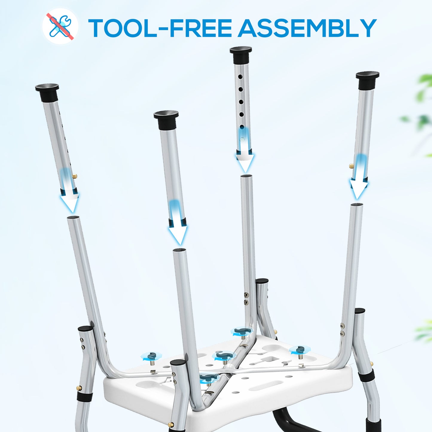 57-69cm Aluminium Frame Bath Seat