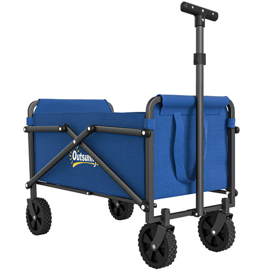 62L Festival Trolley on Wheels, Portable Small Folding Trolley Cart