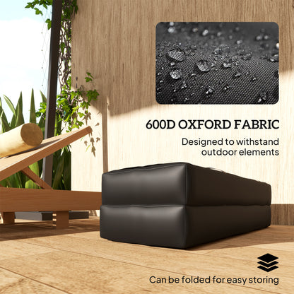 Parasol Weights Set of 2, Parasol Base Weights Bags, 25kg Fillable Sandbag Weights with Handles