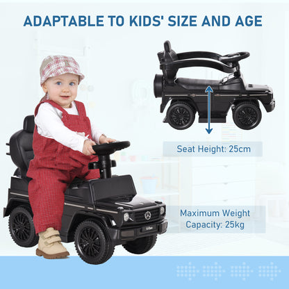 3 in 1 Kids Children Ride on Push Car Toddler Sliding Car G350 Licensed Walker Foot to Floor Slider Push-Along with Horn Stee