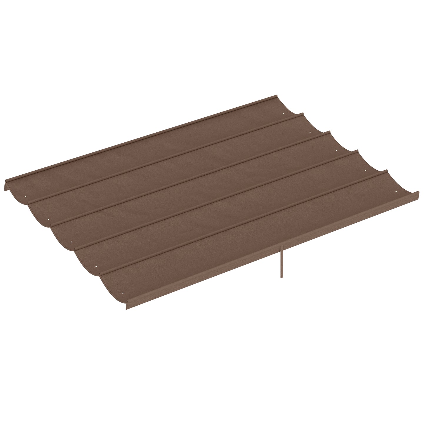 Retractable Pergola Cover, 3.5 x 2.6 m Replacement Canopy Fabric for 4 x 3 m Frame, Roof Top Only, Brown