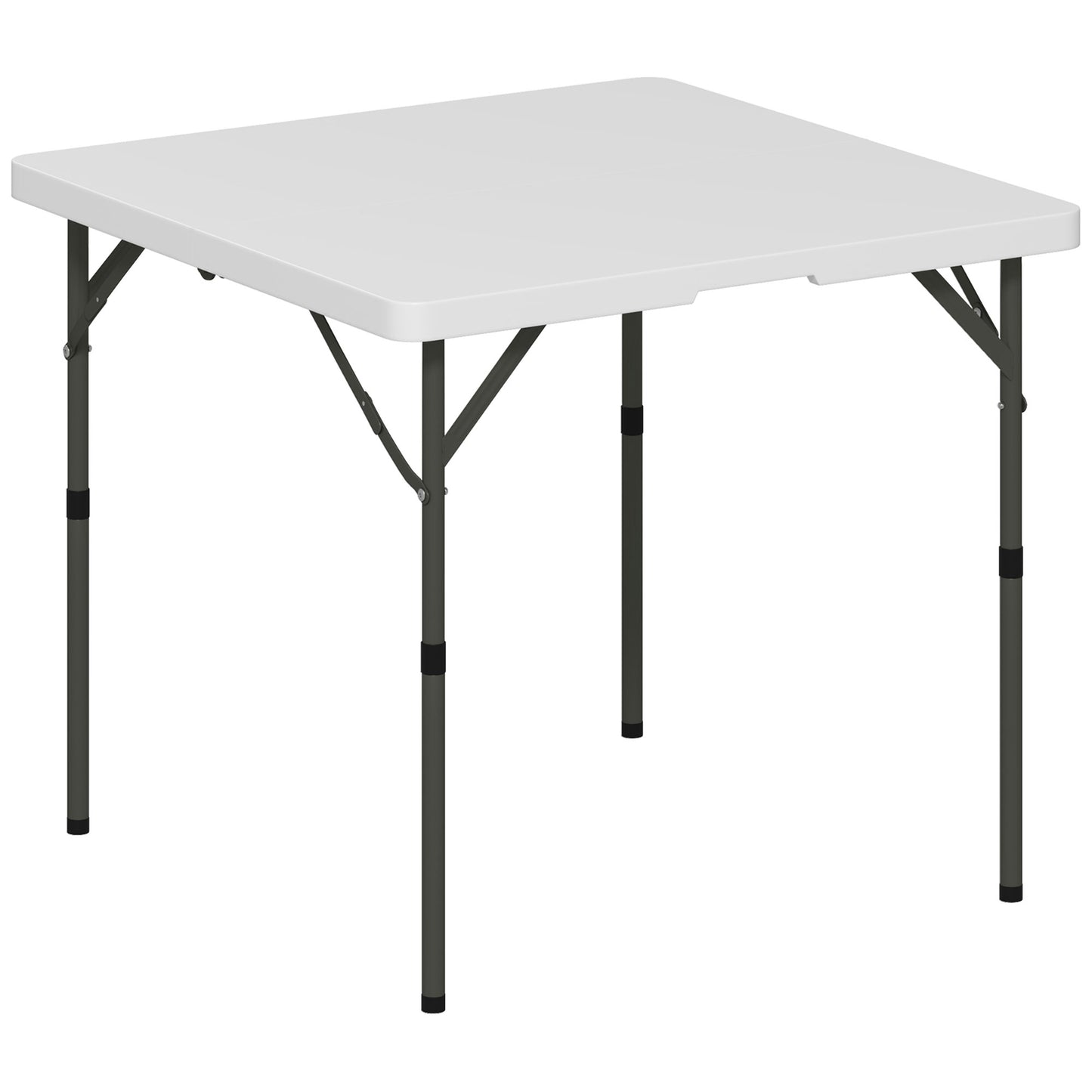 34/74cm Folding Camping Table, with Handle - White