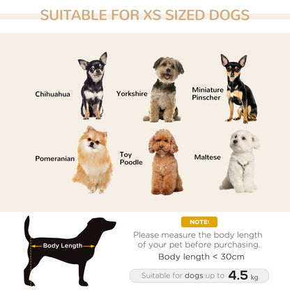 Dog Sofa Bed for XS-Sized Dogs, Cat Sofa with Soft Cushion, Pet Chair Lounge with Washable Cover, Removable Legs
