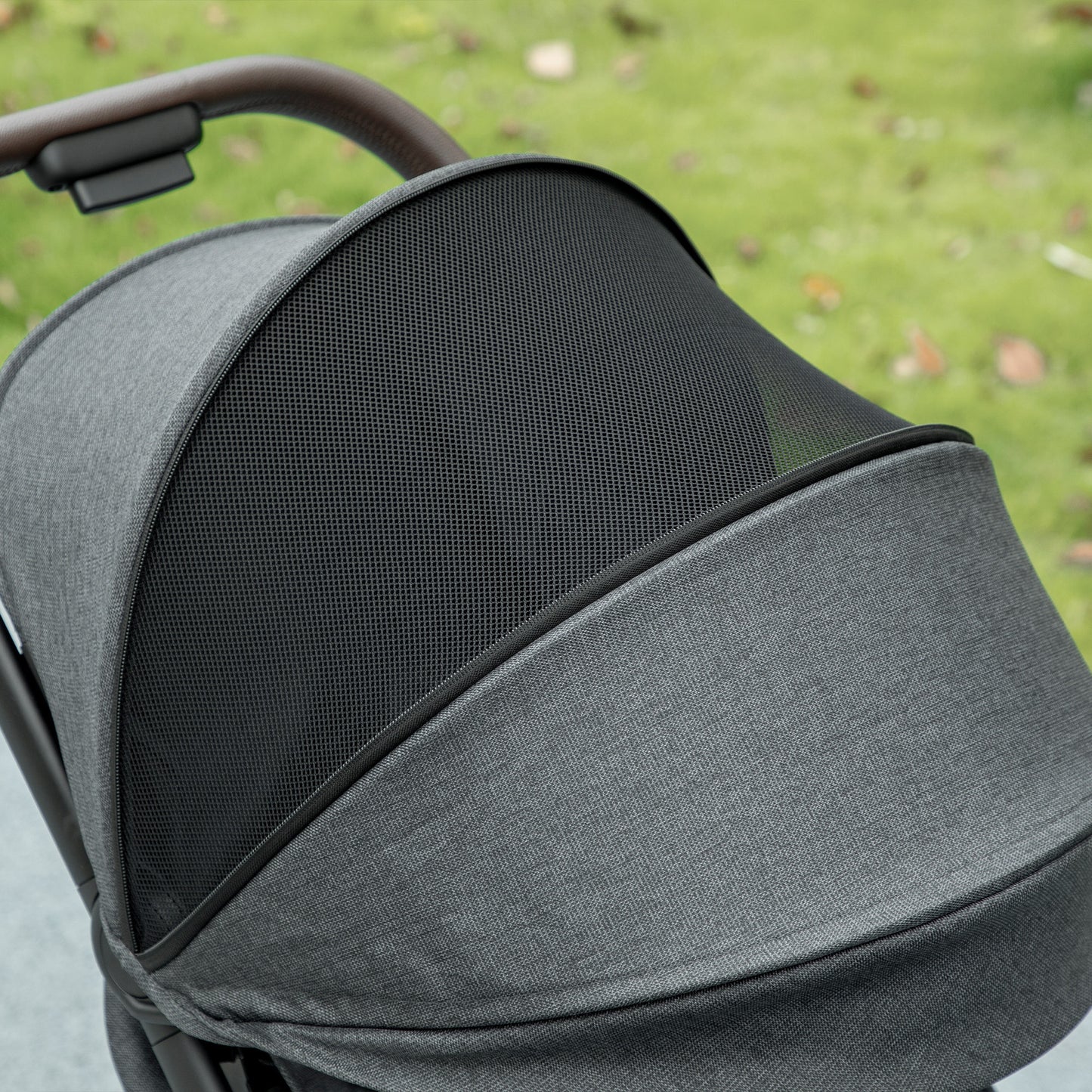 Foldable Baby Stroller with Adjustable Seat, 5-Point Harness, Canopy, Basket, 6.3kg Lightweight & Compact, Dark Grey