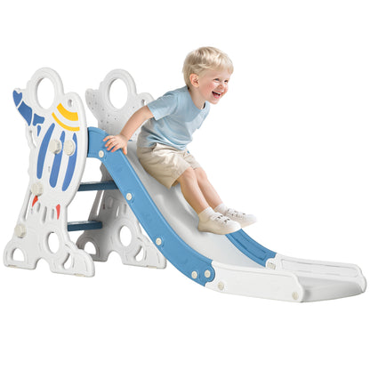 Space-Themed Baby Slide, Indoor Freestanding Kids Slide, for Ages 1.5-3 Years - Blue