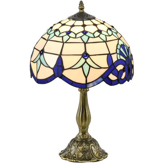 Tiffany Stained Glass Table Lamp, Handmade Antique Bedside Lamp for Bedroom, Living room, Home, Nightstand