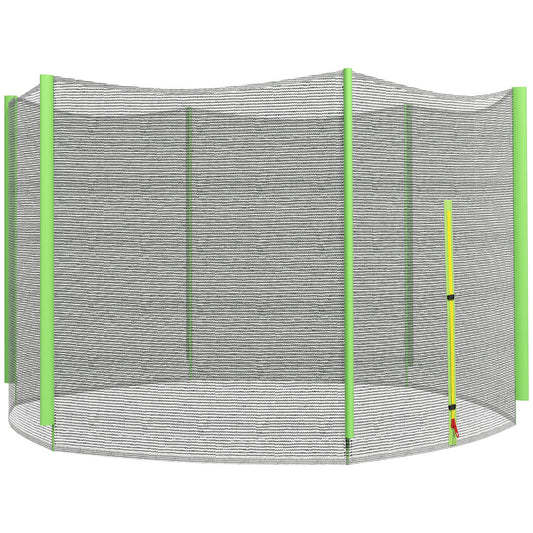 10ft Trampoline Net Replacement with 6 Plastic Pole Covers