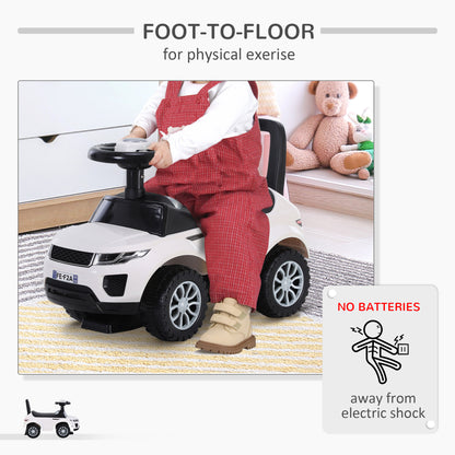 3-in-1 Ride On Car Foot To Floor Slider Toddler w/ Horn Steering Wheel NO POWER Manual Under Seat Storage Secure Design for 1