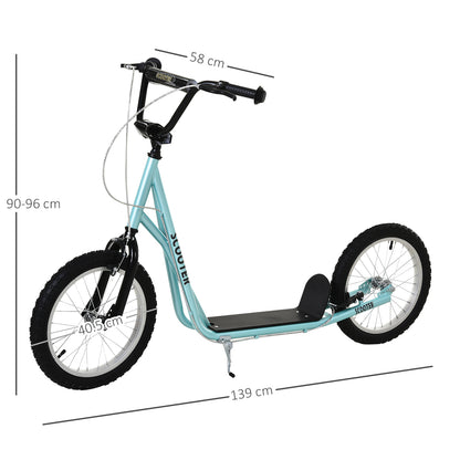 Kick Scooters for Kids with Adjustable Height, Anti-Slip Deck, Dual Brakes, Rubber Tyres