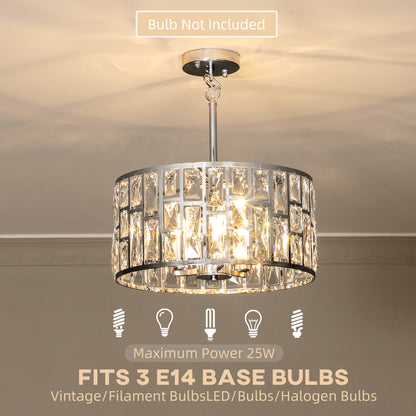 72 Glass Crystallite Chandelier - Silver-Tone