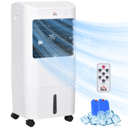 Portable Air Cooler with 15 Litre Water Tank, Oscillation, LED Display, Remote Control, 7.5 Hour Timer