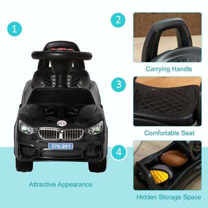 Ride on Car Baby Toddler Walker Foot to Floor Sliding Car Slider, Black