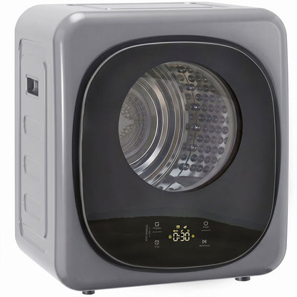 4kg Vented Tumble Dryer with 5 Drying Mode, 800W Compact Freestanding Front Tumble Dryer, Silver
