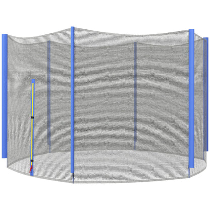 10ft Trampoline Net Replacement with 6 Plastic Pole Covers