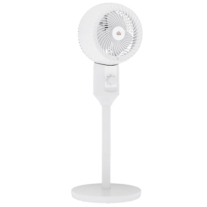 32" Pedestal Fan, 70° Oscillating 90° Vertical Tilt Air Circulator with 3 Speeds, Standing Fan for Home Office, Bedroom