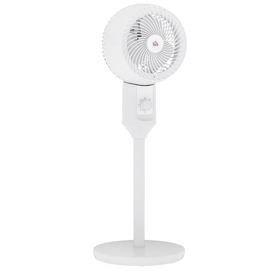 32" Pedestal Fan, 70° Oscillating 90° Vertical Tilt Air Circulator with 3 Speeds, Standing Fan for Home Office, Bedroom