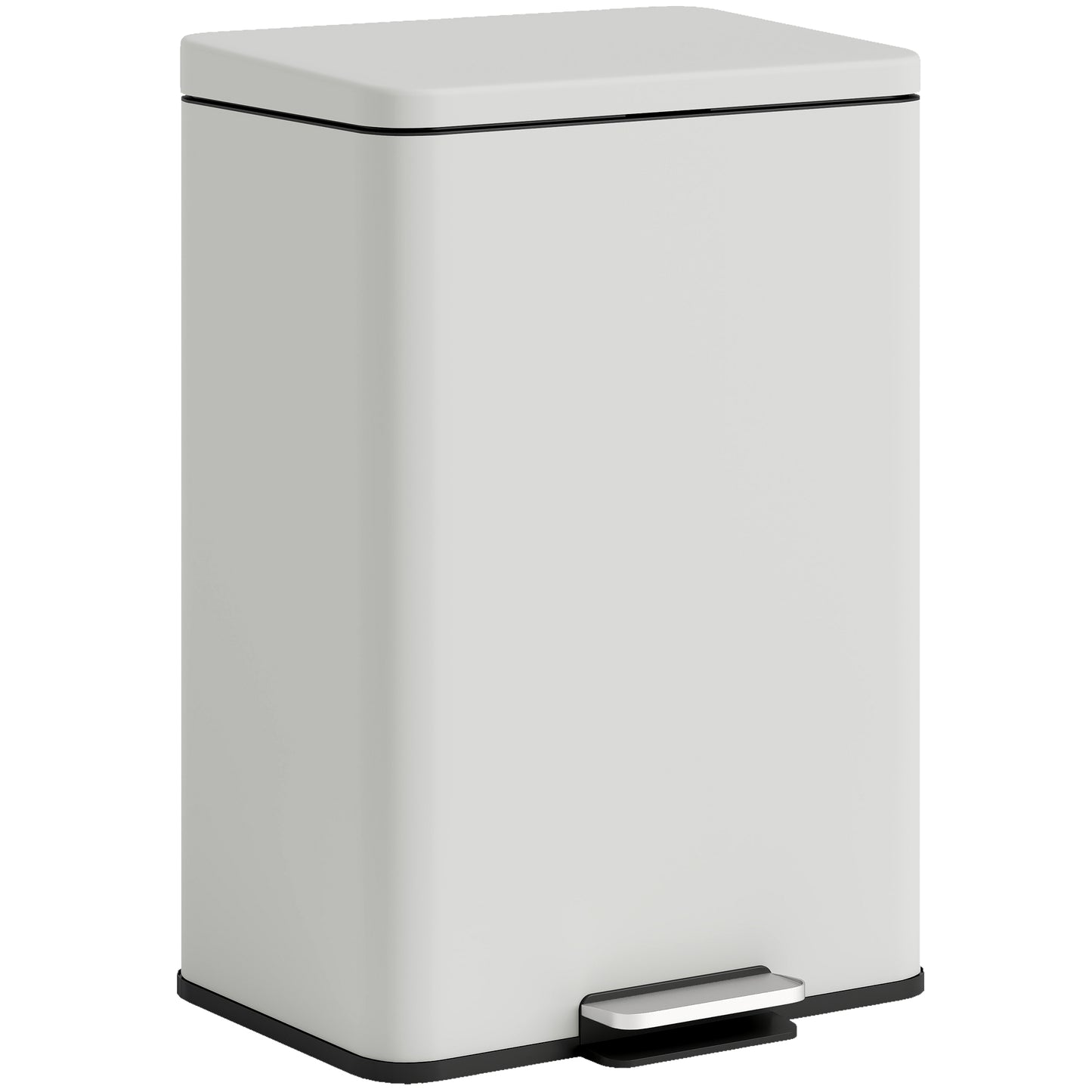 20L Kitchen Bin with Soft-Close Lid and Stay-Open Function, Pedal Bin with Removable Inner Bucket for Kitchen, Office, Home
