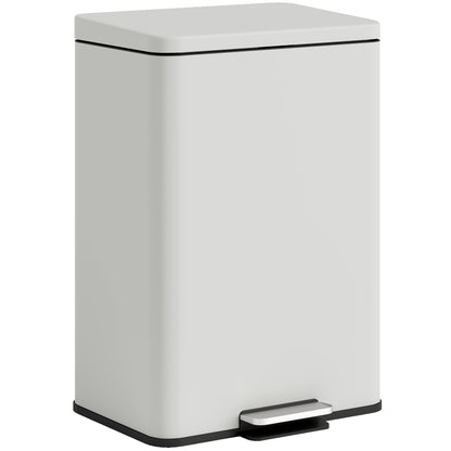 20L Kitchen Bin with Soft-Close Lid and Stay-Open Function, Pedal Bin with Removable Inner Bucket for Kitchen, Office, Home