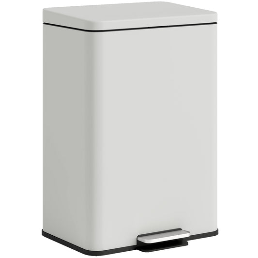 20L Kitchen Bin with Soft-Close Lid and Stay-Open Function, Pedal Bin with Removable Inner Bucket for Kitchen, Office, Home
