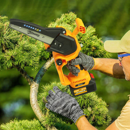 Mini Pruning Saw Cordless, 8 Inch Electric Pruning Saw with 2 x 4000mAh Batteries
