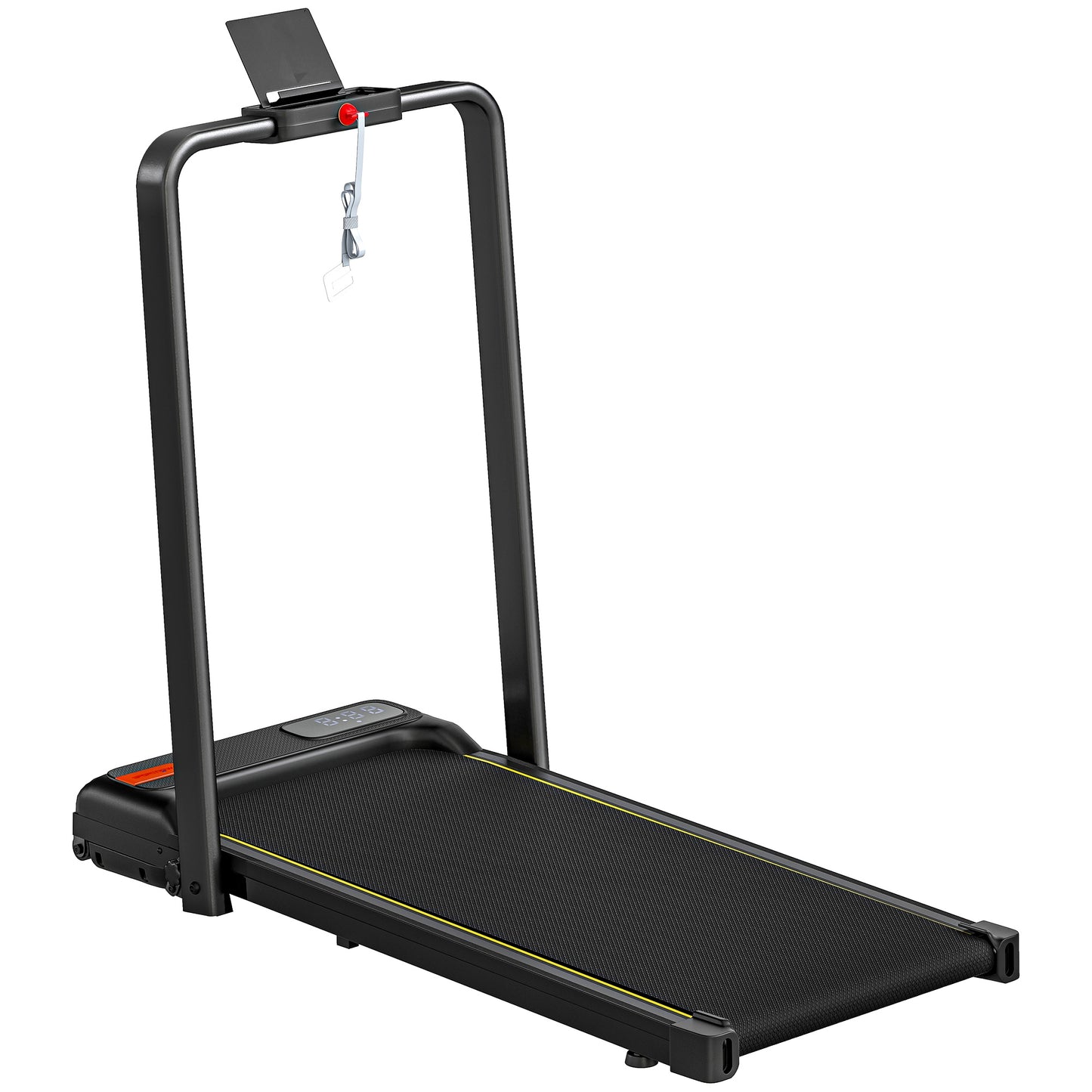 Folding Treadmill Walking Pad, 2HP Portable Under Desk Treadmill with Handle, Running Jogging Walking Machine