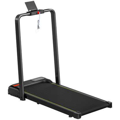 Folding Treadmill Walking Pad, 2HP Portable Under Desk Treadmill with Handle, Running Jogging Walking Machine