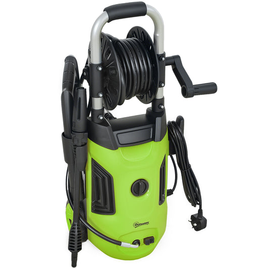 1800W High Pressure Washer, 150 Bar Pressure, 420 L/h Flow, Portable Power Washer Jet Wash Cleaner with Adjustable Nozzle