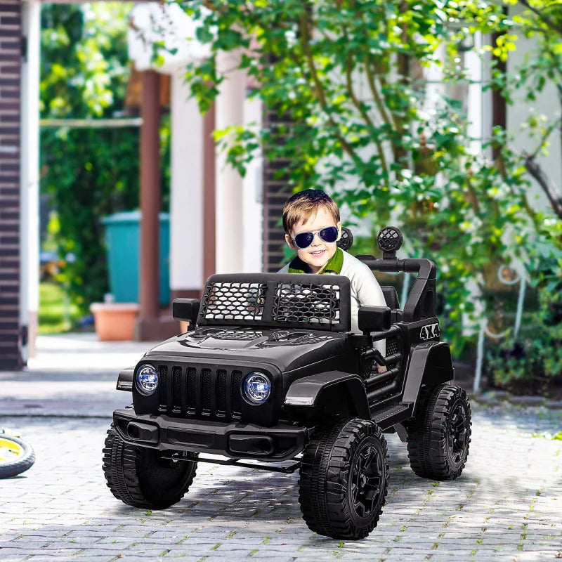 12V Kids Electric Ride On Car Truck Toy SUV with Remote Control - Black