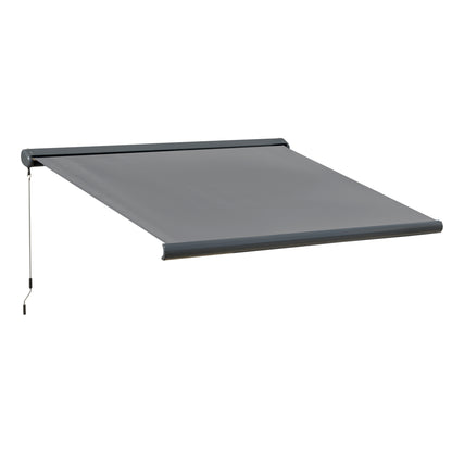 Cassette Electric Manual Awning Door Window Retractable Canopy w/ R/C