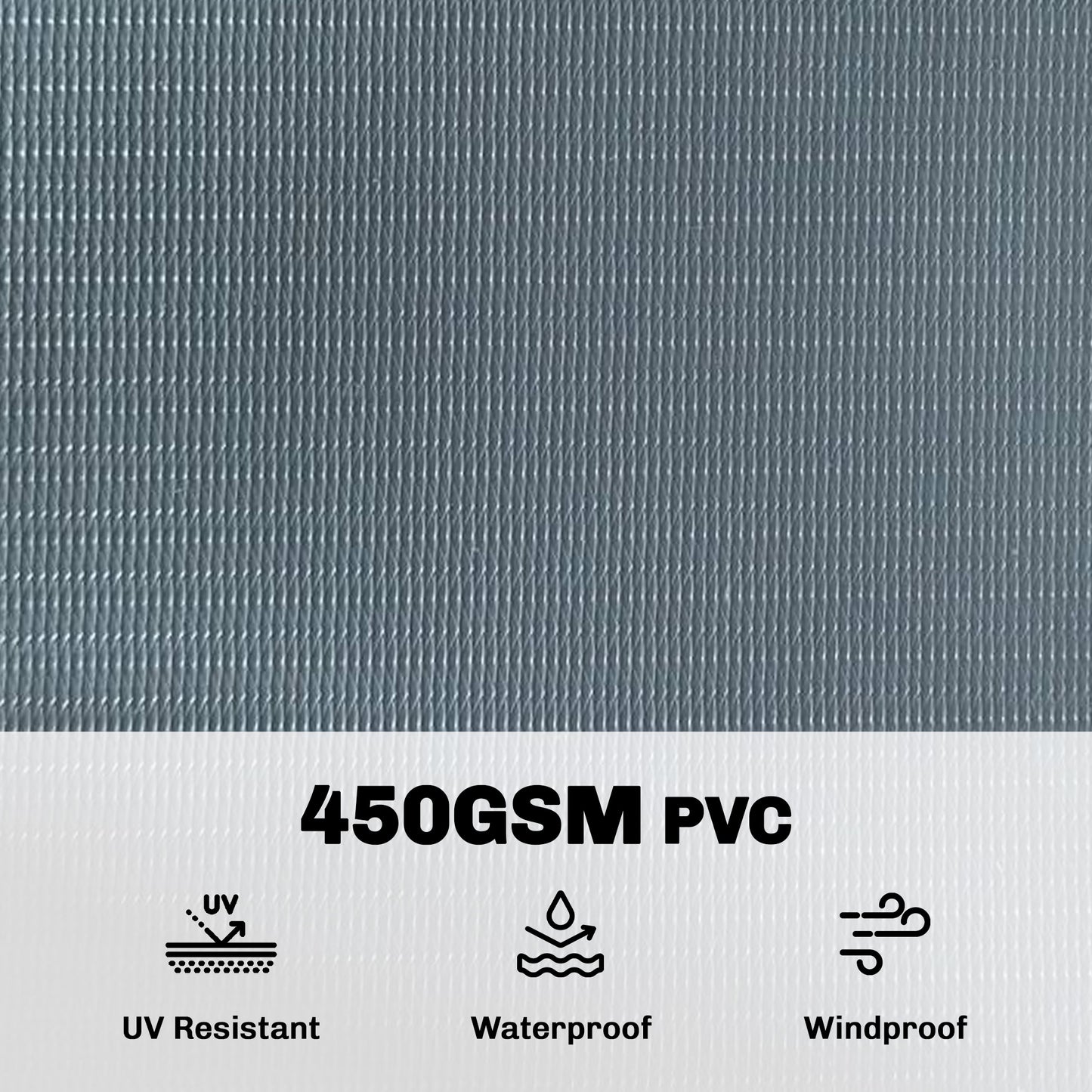 2Pcs Privacy Garden Screen Fence, UV Resistant Waterproof Windbreak Fencing, 70mx19cm, Grey