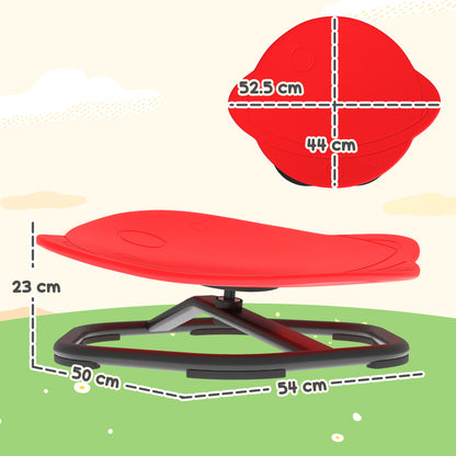 Planet-Shaped-kids Swivel Chair, Sensory Spinning Chair for Balance, Coordination Training, Red