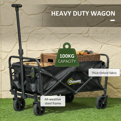 93L Festival Trolley on Wheels, Garden Folding Trolley Cart