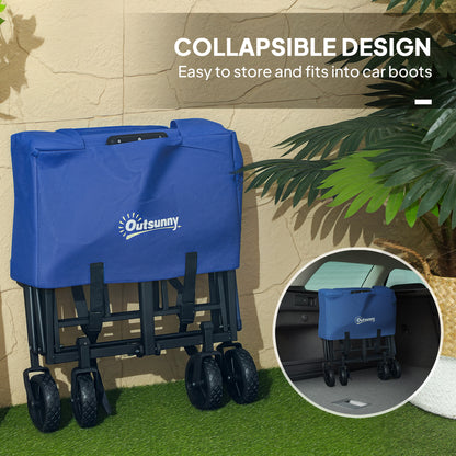 93L Festival Trolley on Wheels, Garden Folding Trolley Cart