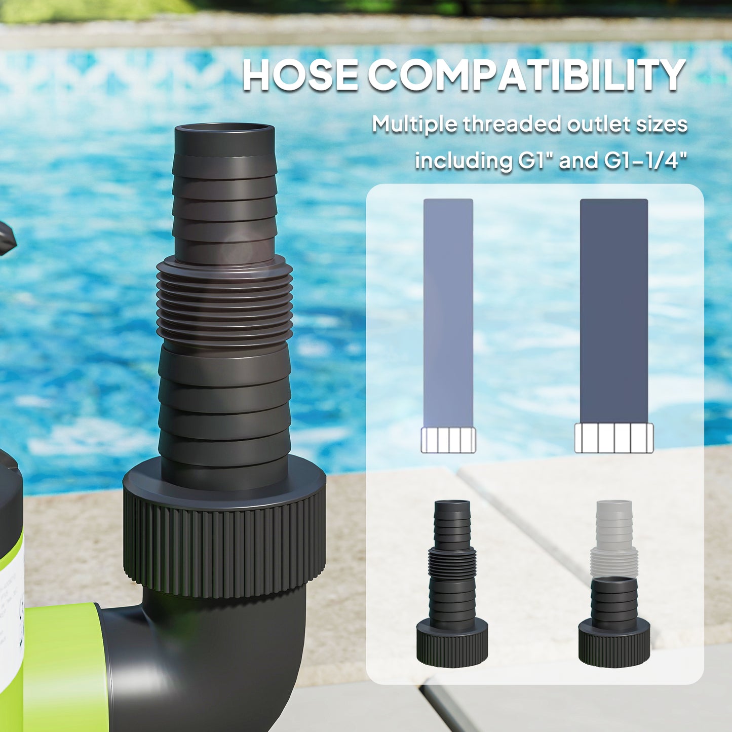 400W Submersible Water Pump for Dirty/Clean Water, 9000L/H Electric Sump Pump with Float Switch