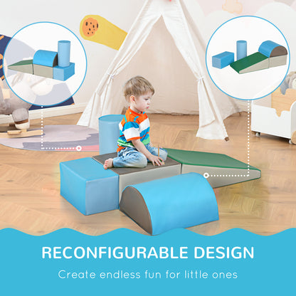 5 Piece Kids Soft Play Set, Climb and Crawl Activity Toys Set for Baby Toddler