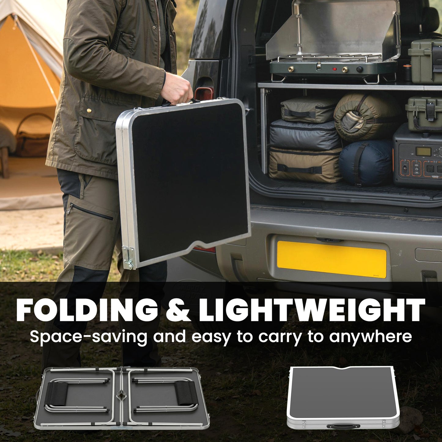 Four-Person Foldable Aluminium Picnic Set