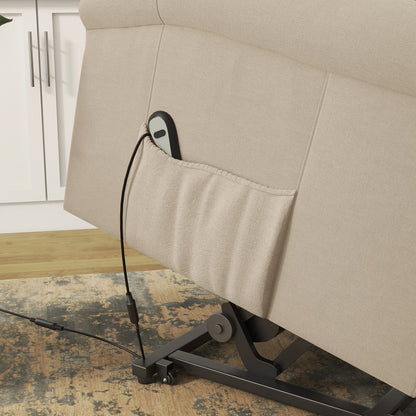 Power Lift Recliner Armchair, Electric Lift Chair for Elderly, Fabric Riser and Reclining Chair with Remote Control