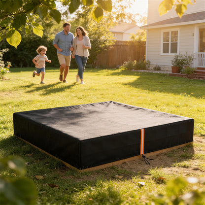 Sandbox Cover, Square Sandpit Cover Waterproof Dustproof UV Protection, Sandbox Canopy with Drawstring and Elastic Band