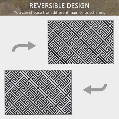 182 x 274 cm(6x9ft) Outdoor Rug Reversible Mat Plastic Straw Rug Portable RV Camping Mat for Garden Deck Picnic Indoor