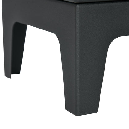 Freestanding Ethanol Fireplace, Steel Bioethanol Fireplace with Stainless Steel Flame Snuffer, 0.9L Tank