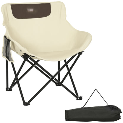 Camping Chair, Lightweight Folding Chair with Carrying Bag and Storage Pocket, for Festivals, Fishing, Beach and Hiking