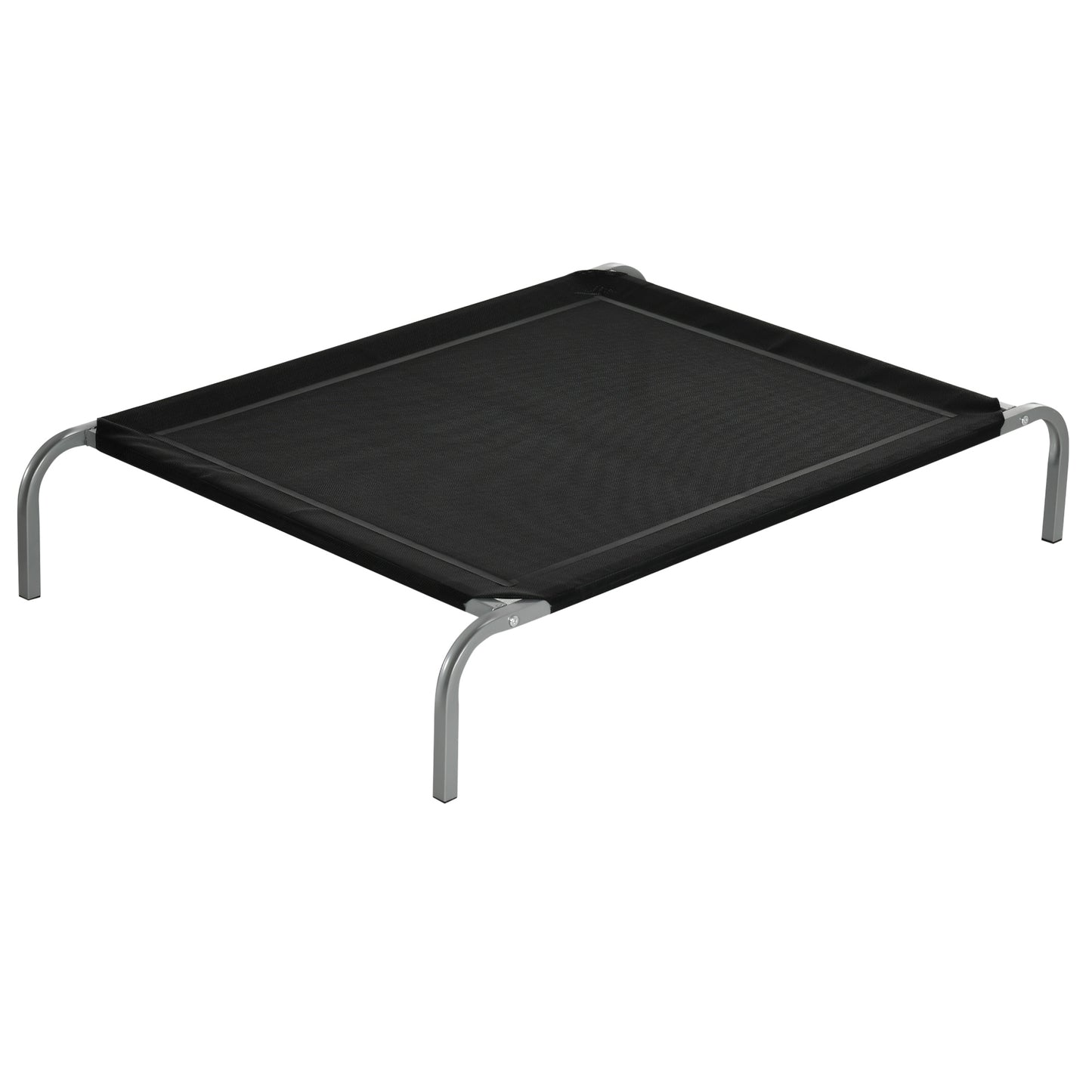 Elevated Pet Bed Cooling Raised Cot Style Bed for Large Medium Sized Dogs with Non-slip Pads Steel Frame Breathable Mesh Fabr