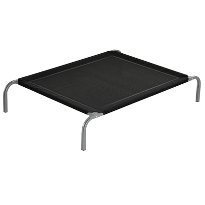 Elevated Pet Bed Cooling Raised Cot Style Bed for Large Medium Sized Dogs with Non-slip Pads Steel Frame Breathable Mesh Fabr